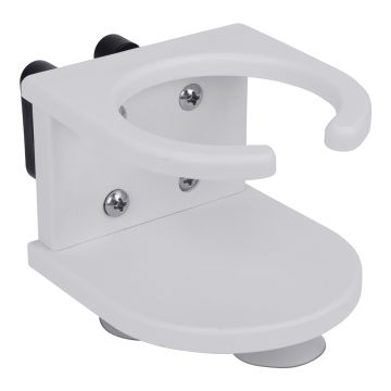 Universal Rail-Mount White Nylon Cup Holder