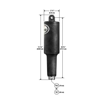 Lenco 101XD Extreme Duty Actuator - 12V - 2-1/4&quot; Stroke w/Hardware