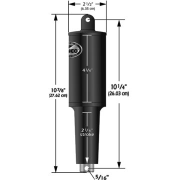 Lenco 12V 1-1/4&quot; Stroke 5 Lobe Actuator - 5/16&quot; - 3/8&quot;