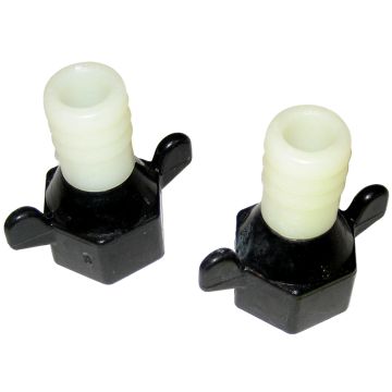 Shurflo by Pentair Straight Fitting Port Adapter - 1/2&quot;-14 NPT(F) x 3/4&quot;Barb