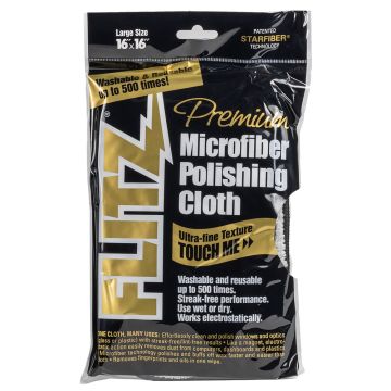 Flitz Microfiber Polishing Cloth - 16&quot; x 16&quot; - Single Bag