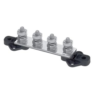 BEP Pro Installer Bus Bar - 4 Way - 150A - 1/4&quot; Studs