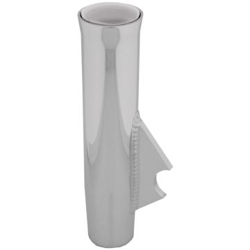 TACO Flared Weld-On Rod Holder 9-3/4&quot;L x 1-3/4&quot;ID - White Liner Polished Finish - 3/8&quot; Coped Blade