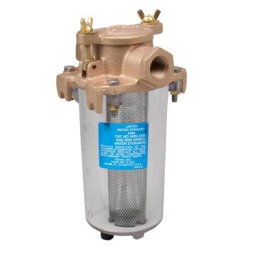 Perko Lightweight Intake Water Strainer - Clear Body - 1&quot; Pipe Size