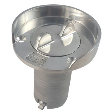 Stainless Steel Deck Fill with Splash Guard, Gas, 1-1/2"