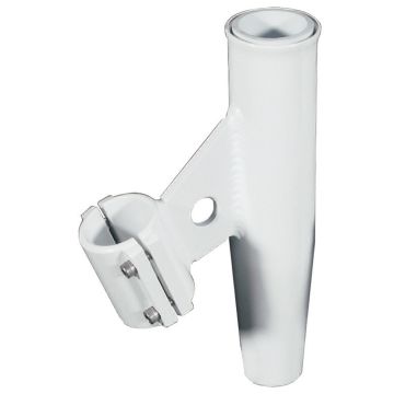 Lee's Clamp-On Rod Holder - White Aluminum - Vertical Mount - Fits 2.375&quot; O.D Pipe