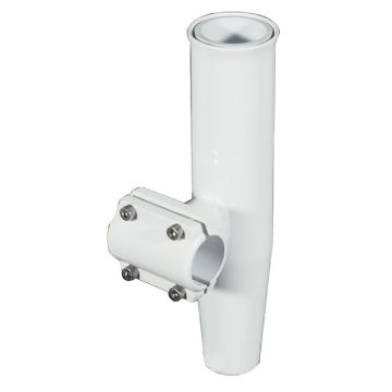 Lee's Clamp-On Rod Holder - White Aluminum - Horizontal Mount - Fits 1.660&quot; O.D. Pipe