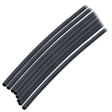 Ancor Adhesive Lined Heat Shrink Tubing (ALT) - 1/8&quot; x 6&quot; - 10-Pack - Black