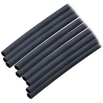 Ancor Adhesive Lined Heat Shrink Tubing (ALT) - 3/16&quot; x 6&quot; - 10-Pack - Black