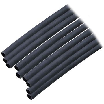 Ancor Adhesive Lined Heat Shrink Tubing (ALT) - 3/16&quot; x 12&quot; - 10-Pack - Black