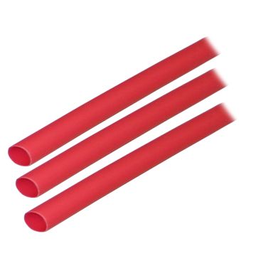 Ancor Adhesive Lined Heat Shrink Tubing (ALT) - 1/4&quot; x 3&quot; - 3-Pack - Red