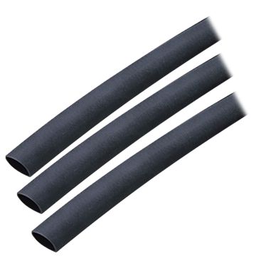 Ancor Adhesive Lined Heat Shrink Tubing (ALT) - 3/8&quot; x 3&quot; - 3-Pack - Black