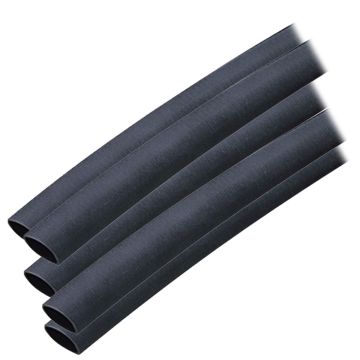 Ancor Adhesive Lined Heat Shrink Tubing (ALT) - 3/8&quot; x 6&quot; - 5-Pack - Black