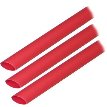 Ancor Adhesive Lined Heat Shrink Tubing (ALT) - 3/8&quot; x 3&quot; - 3-Pack - Red