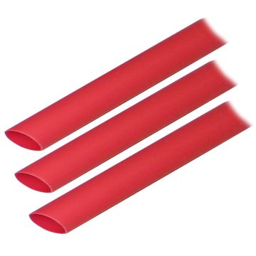 Ancor Adhesive Lined Heat Shrink Tubing (ALT) - 1/2&quot; x 3&quot; - 3-Pack - Red