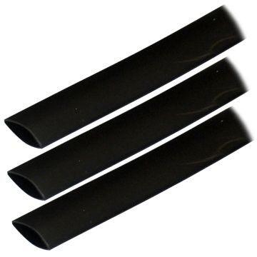 Ancor Adhesive Lined Heat Shrink Tubing (ALT) - 3/4&quot; x 3&quot; - 3-Pack - Black