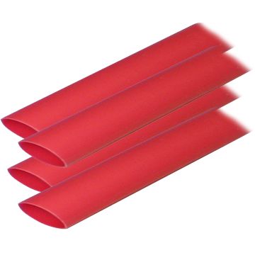 Ancor Adhesive Lined Heat Shrink Tubing (ALT) - 3/4&quot; x 12&quot; - 4-Pack - Red