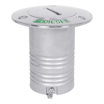 White Water 2" Stainless Steel Diesel Deck Fill w/symbol