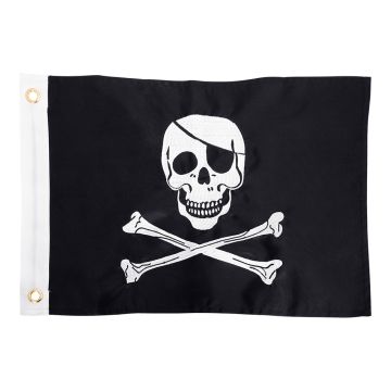Jolly Roger Pirate Boat Flag Nylon 12" X 18"
