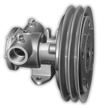 Jabsco 1-1/4&quot; Electric Clutch Pump - Double A Groove Pulley - 12V