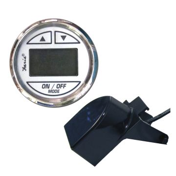 Faria Chesapeake White SS 2&quot; Depth Sounder w/Transom Mount Transducer