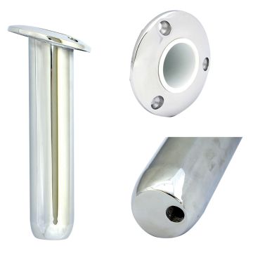 Tigress Round Head Closed Base Rod Holder - 15&#176; - 9&quot;