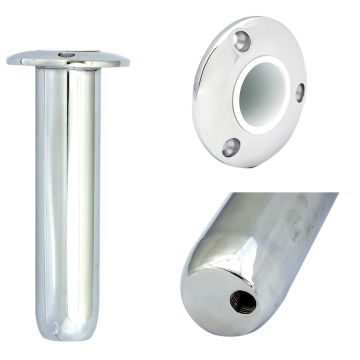 Tigress Round Head Closed Base Rod Holder - 0&#176; - 9&quot;