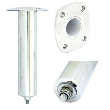 Tigress 4 Hole Extra Long Swivel Rectangular Head Rod Holder - 0&#176; - 12-1/2&quot;