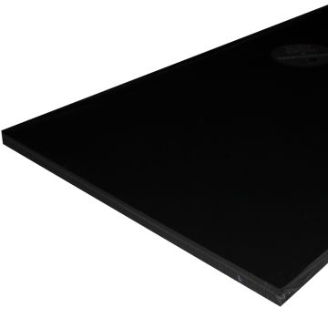 TACO Marine Lumber - 12&quot; x 27&quot; x 1/2&quot; - Black Starboard