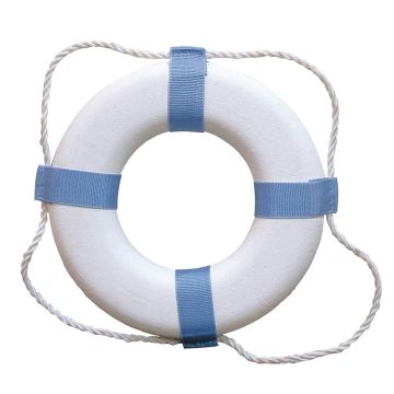 Taylor Made Decorative Ring Buoy - 20&quot; - White/Blue - Not USCG Approved