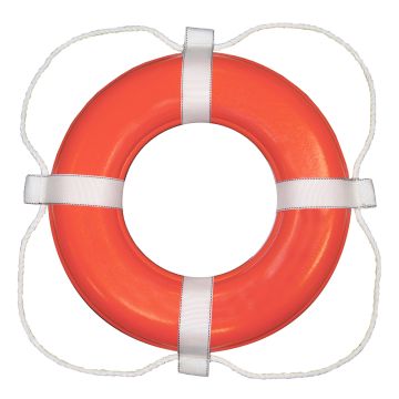 Taylor Made Foam Ring Buoy - 20&quot; - Orange w/White Grab Line