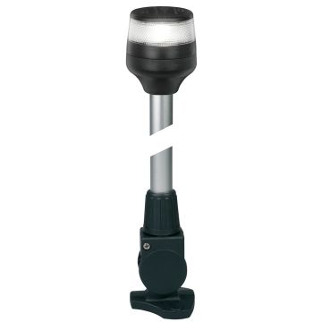 Hella Marine NaviLED 360 Compact All Round Lamp - 2nm - 12&quot; Fold Down Base - Black