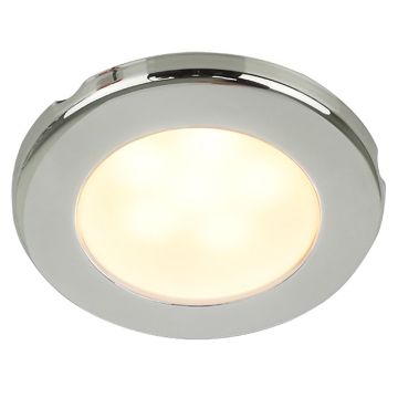 Hella Marine EuroLED 75 3&quot; Round Screw Mount Down Light - Warm White LED - Stainless Steel Rim - 12V