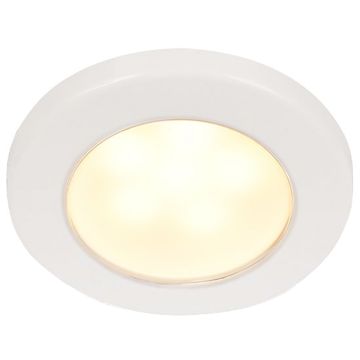 Hella Marine EuroLED 75 3&quot; Round Screw Mount Down Light - Warm White LED - White Plastic Rim - 24V