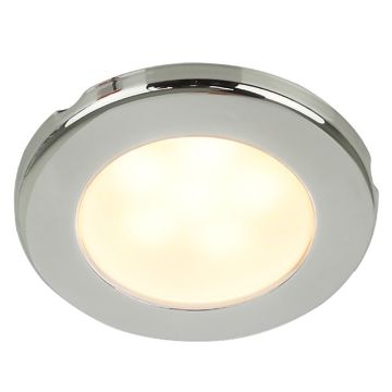 Hella Marine EuroLED 75 3&quot; Round Screw Mount Down Light - Warm White LED - Stainless Steel Rim - 24V