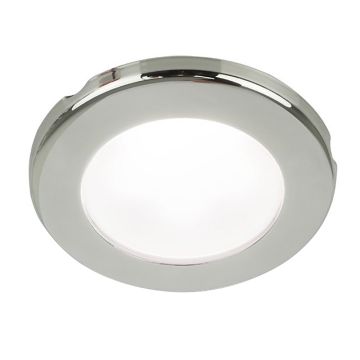 Hella Marine EuroLED 75 3&quot; Round Screw Mount Down Light - White LED - Stainless Steel Rim - 12V