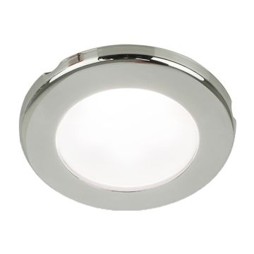 Hella Marine EuroLED 75 3&quot; Round Screw Mount Down Light - White LED - Stainless Steel Rim - 24V