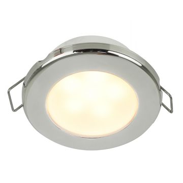 Hella Marine EuroLED 75 3&quot; Round Spring Mount Down Light - Warm White LED - Stainless Steel Rim - 24V