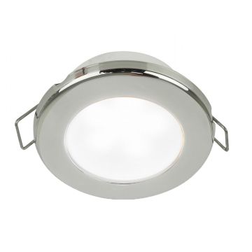 Hella Marine EuroLED 75 3&quot; Round Spring Mount Down Light - White LED - Stainless Steel Rim - 12V