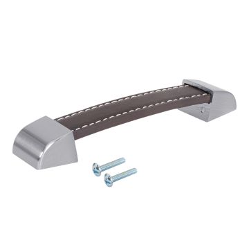 Leather Handle with Stainless Steel Ends