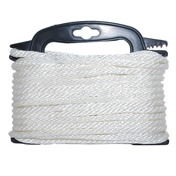 Attwood Braided Nylon Rope - 3/16&quot; x 100' - White
