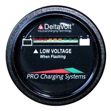 Dual Pro Battery Fuel Gauge - DeltaView&reg; Link Compatible - 48V System (4-12V Batteries, 8-6V Batteries, 6-8V Batteries)