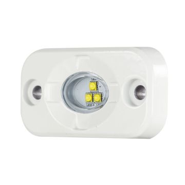HEISE Marine Auxiliary Accent Lighting Pod - 1.5&quot; x 3&quot; - White/White