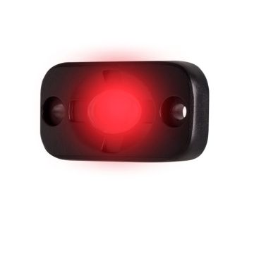 HEISE Auxiliary Accent Lighting Pod - 1.5&quot; x 3&quot; - Black/Red