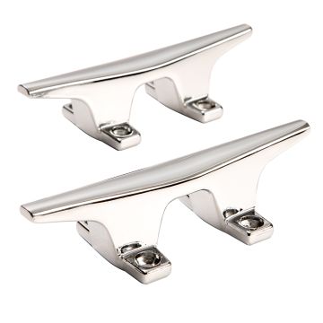 Attwood ZAMAK Chrome Plated Zinc Cleats - Pair - 4-1/2&quot;