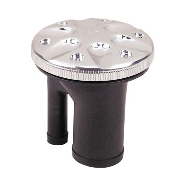 Perko 0591 Vented Fill f/1-1/2&quot; Hose - Straight Neck - Chrome