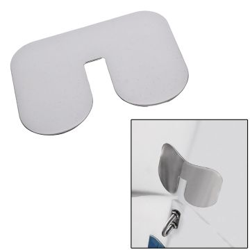 Megaware ScuffBuster&trade; Standard with Notch - 5.75&quot; x 4.5&quot; - Notched Bowguard - 22G - Stainless Steel