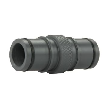FATSAC Double Sided 1-1/8&quot; Quick Connect Fitting w/O-Rings f/Auto Ballast System