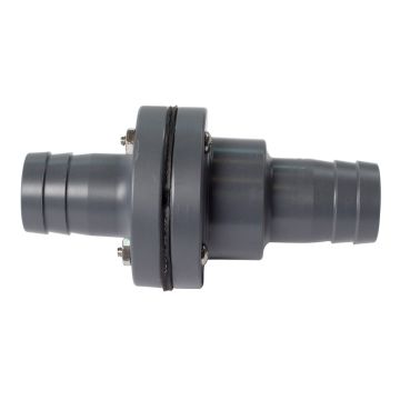 FATSAC 1-1/8&quot; Barbed In-Line Check Valve w/O-Rings f/Auto Ballast System