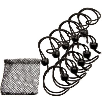 Whitecap Jaw Bungee - 12&quot; Elastic Cord w/1&quot; Jaw Ball - 10-Pack